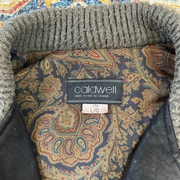 Vintage Caldwell Abstract Sweater Blazer Large - Picture 3 of 6